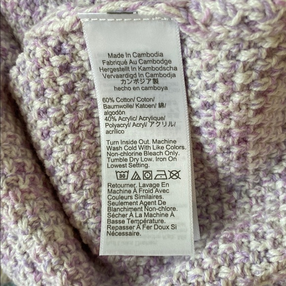 J.Crew Violet Popcorn Stich Lady Jacket Cardigan Sweater Size Small NWT - Picture 9 of 10